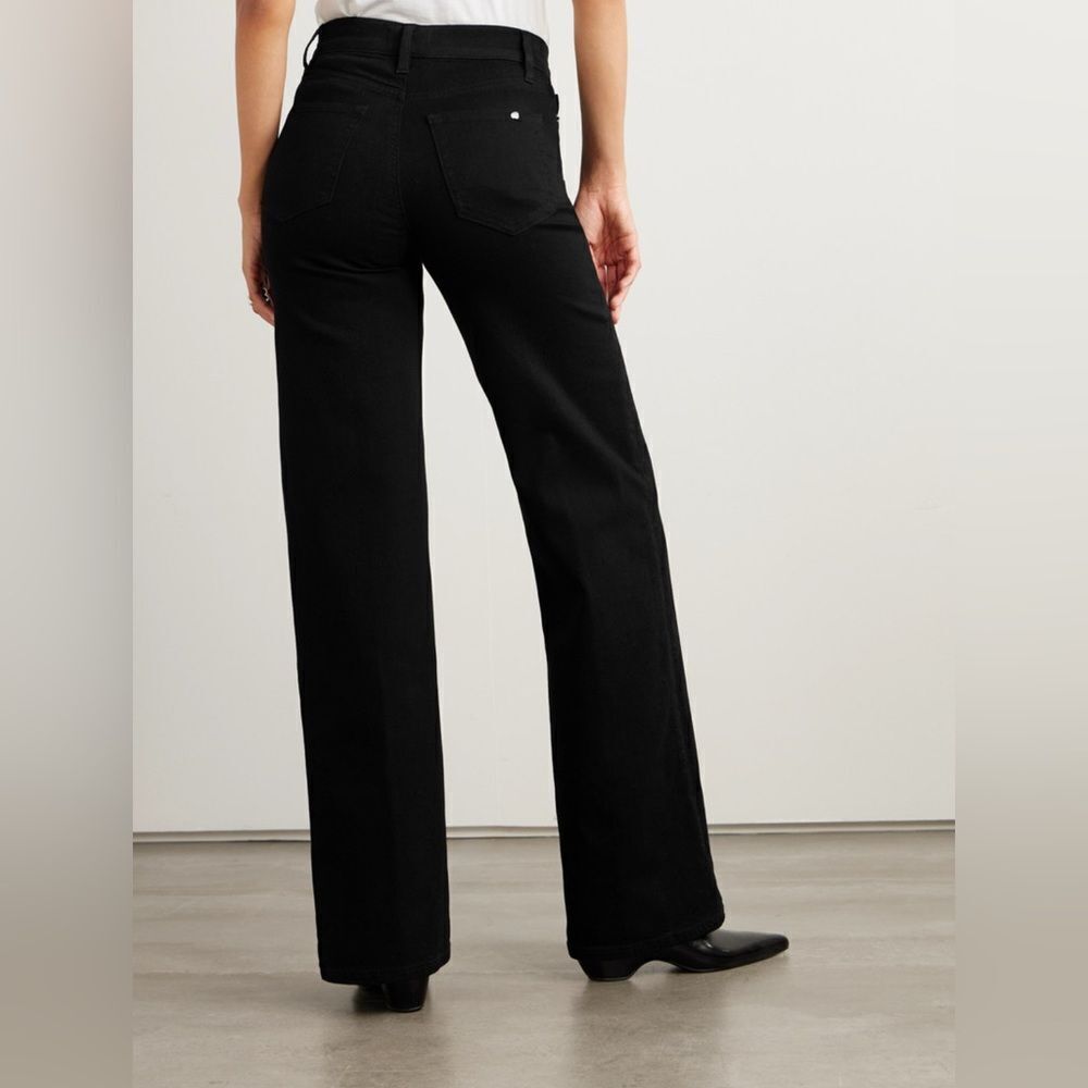 NWT FRAME Le Slim Palazzo in Black - Picture 7 of 16